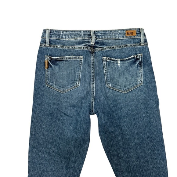 PAIGE Women's Hoxton Ankle Peg Skinny Jeans with Side Slits Beachwood Size 28 - Picture 4 of 13